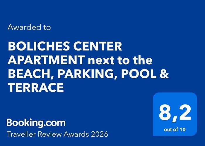 Boliches Center Next To The Beach, Parking, Pool & Terrace דירה פואנגירולה